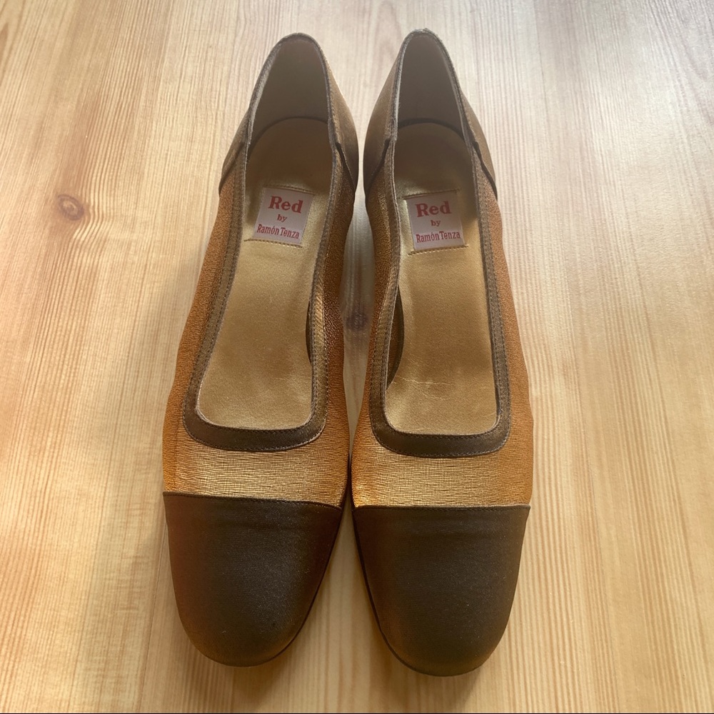 Red by Ramon Tenza Shimmer Bronze Flats